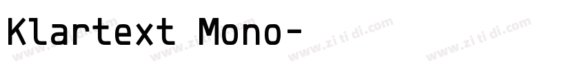 Klartext Mono字体转换